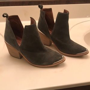 Jeffrey Campbell grey western cromwell booties